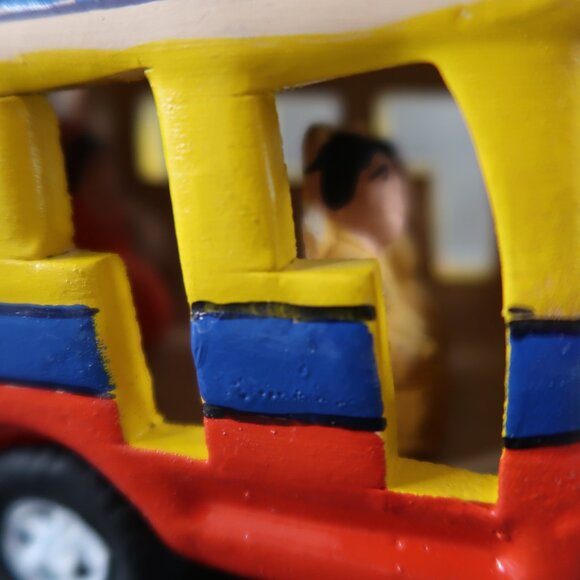 Columbia Folk Art Clay Pottery Chiva Bus Arts & Crafts Ceramic Columbian - Picture 8 of 9